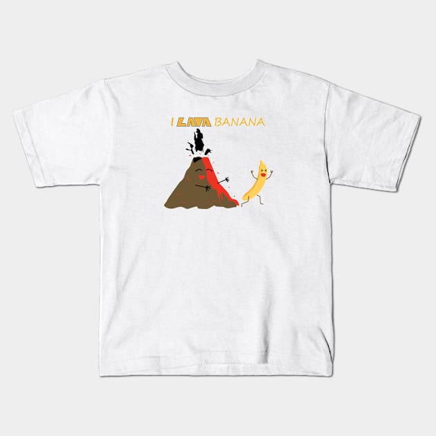 I Lava Banana Kids T-Shirt by shauniejdesigns